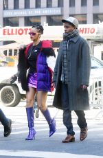 RIHANNA Arrives at Basquiat