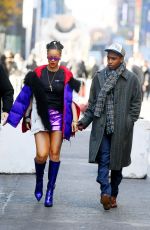 RIHANNA Arrives at Basquiat