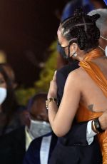 RIHANNA at Presidential Inauguration Ceremony at Heroes Square in Bridgetown 11/30/2021