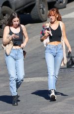 RUMER and SCOUT WILLIS Shopping at Silver Lake Farmers Market 12/11/2021