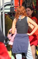 RUMER and SCOUT WILLIS Shopping for Vintage Cloth at a Flea Market in Pasadena 12/12/2021