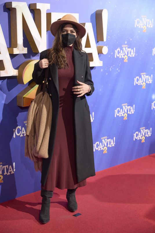 SARA CARBONERO at Sing 2 Premiere at Capitol Cinema in Madrid 12/18/2021