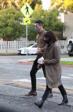 SARAH HYLAND and Wells Adams Leaves Pizzana Restaurant in West Hollywood 12/09/2021