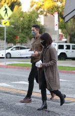 SARAH HYLAND Leaves Pizzana Restaurant in West Hollywood 12/09/2021
