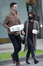 SARAH HYLAND Leaves Pizzana Restaurant in West Hollywood 12/09/2021