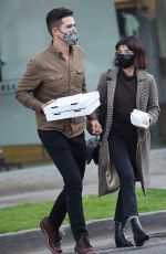 SARAH HYLAND Leaves Pizzana Restaurant in West Hollywood 12/09/2021