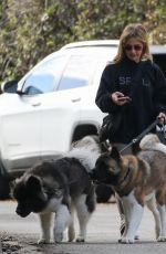 SARAH MICHELLE GELLAR Out with Her Dogs in Brentwood 12/28/2021