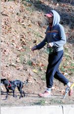 SARAH SILVERMAN Out Hiking with Her Dog in Los Angeles 12/08/2021