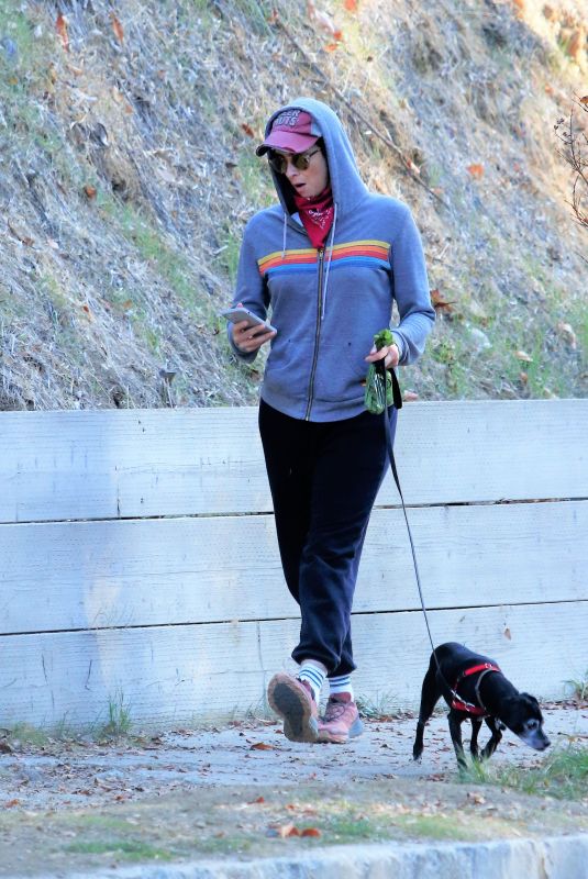 SARAH SILVERMAN Out Hiking with Her Dog in Los Angeles 12/08/2021