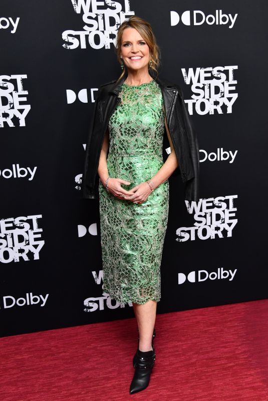 SAVANNAH GUTHRIE at West Side Story Premiere in New York 11/29/2021