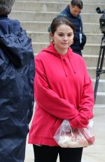SELENA GOMEZ on the Set of Only Murders in the Building in New York 12/08/2021
