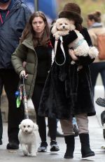SELENA GOMEZ Out with Her Dog in New York 12/06/2021