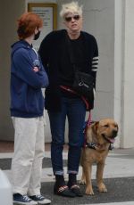 SELMA BLAIR Out with Dervice Dog at Starbucks in Beverly Hills 12/22/2021