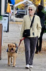 SELMA BLAIR Out with Her Dog in Studio City 12/28/2021