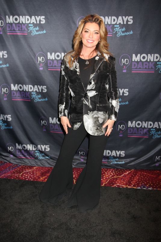 SHANIA TWAIN at Mondays Dark 8th Anniversary Charity Event at Virgin Hotel in Las Vegas 12/13/2021