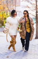SHAY MITCHELL Out with a Friend in New York 12/12/2021