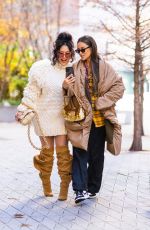 SHAY MITCHELL Out with a Friend in New York 12/12/2021