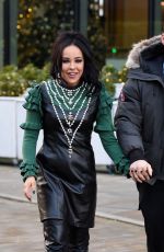STEPHANIE DAVIS Out with Her Boyfriend in Manchester 12/17/2021