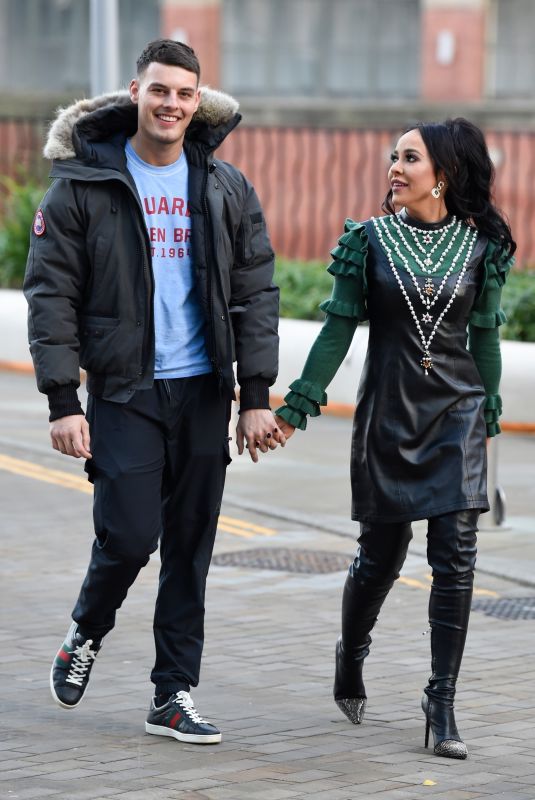STEPHANIE DAVIS Out with Her Boyfriend in Manchester 12/17/2021