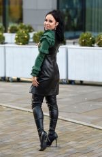 STEPHANIE DAVIS Out with Her Boyfriend in Manchester 12/17/2021