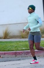 SYNTHIA ERIVO Out Jogging in Los Angeles 12/20/2021