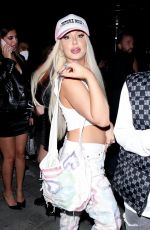 TANA MONGEAU Leaves Delilah in West Hollywood 12/10/2021
