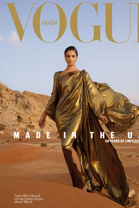 TAYLOR HILL on the Cover of Vogue Magazine, Arabia December 2021