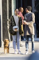 TAYLOR HILL Out with Her Dog in New York 12/05/2021