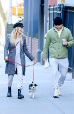 TAYLOR NEISEN Out with Hhe Dog in New York 12/14/2021