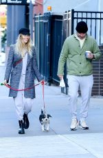 TAYLOR NEISEN Out with Hhe Dog in New York 12/14/2021