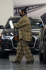 TESSA THOMPSON at Audi Dealership to Service Her Car in Los Angeles 12/15/2021