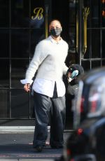 TESSA THOMPSON Leaves Her Hotel in New York 12/01/2021