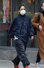 TESSA THOMPSON Out with a Friend in New York 11/30/2021