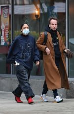 TESSA THOMPSON Out with a Friend in New York 11/30/2021