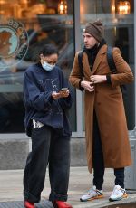 TESSA THOMPSON Out with a Friend in New York 11/30/2021
