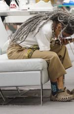TEYANA TAYLOR Shopping in Bal Harbour in Miami 12/14/2021