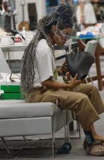 TEYANA TAYLOR Shopping in Bal Harbour in Miami 12/14/2021