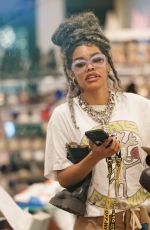 TEYANA TAYLOR Shopping in Bal Harbour in Miami 12/14/2021