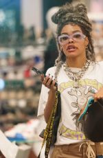 TEYANA TAYLOR Shopping in Bal Harbour in Miami 12/14/2021