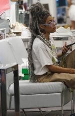 TEYANA TAYLOR Shopping in Bal Harbour in Miami 12/14/2021