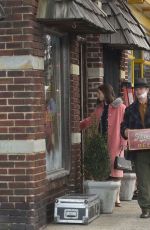 THOMASIN MCKENZIE on the Set of Eileen in New Jersey 12/21/2021