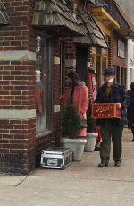 THOMASIN MCKENZIE on the Set of Eileen in New Jersey 12/21/2021