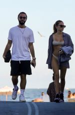 THYLANE BLONDEAU in Bikini at a Beach in Miami 12/30/2021