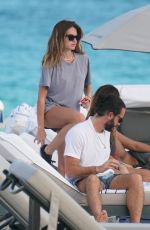 THYLANE BLONDEAU Out on the Beach in Miami 12/27/2021