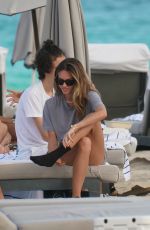 THYLANE BLONDEAU Out on the Beach in Miami 12/27/2021
