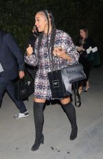 TIA MOWRY Arrives at Jennifer Klein