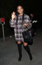TIA MOWRY Arrives at Jennifer Klein
