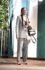 TIA MOWRY Out for Dinner at San Vicente Bungalows in West Hollywood 12/08/2021