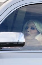 TORI SPELLING Out Driving in Woodland Hills 12/17/2021