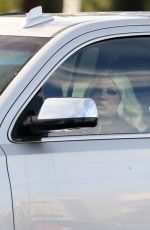 TORI SPELLING Out Driving in Woodland Hills 12/17/2021